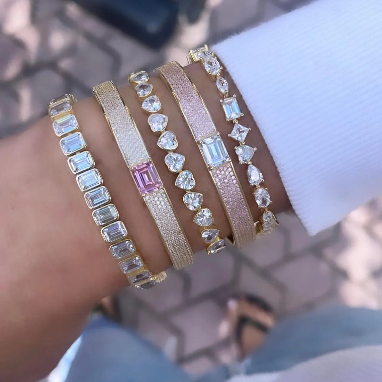 Multi Shape Tennis Bracelet