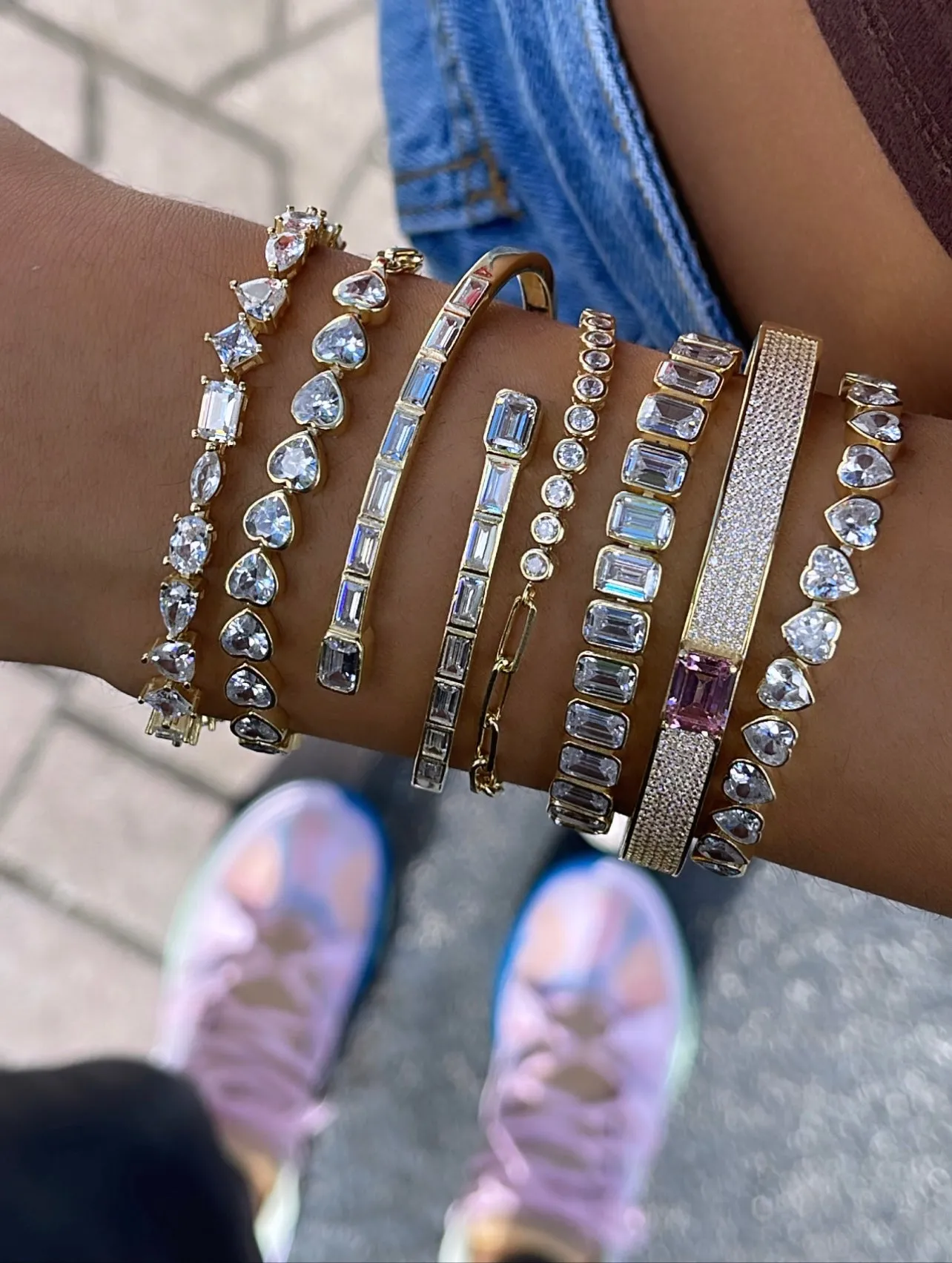 Multi Shape Tennis Bracelet