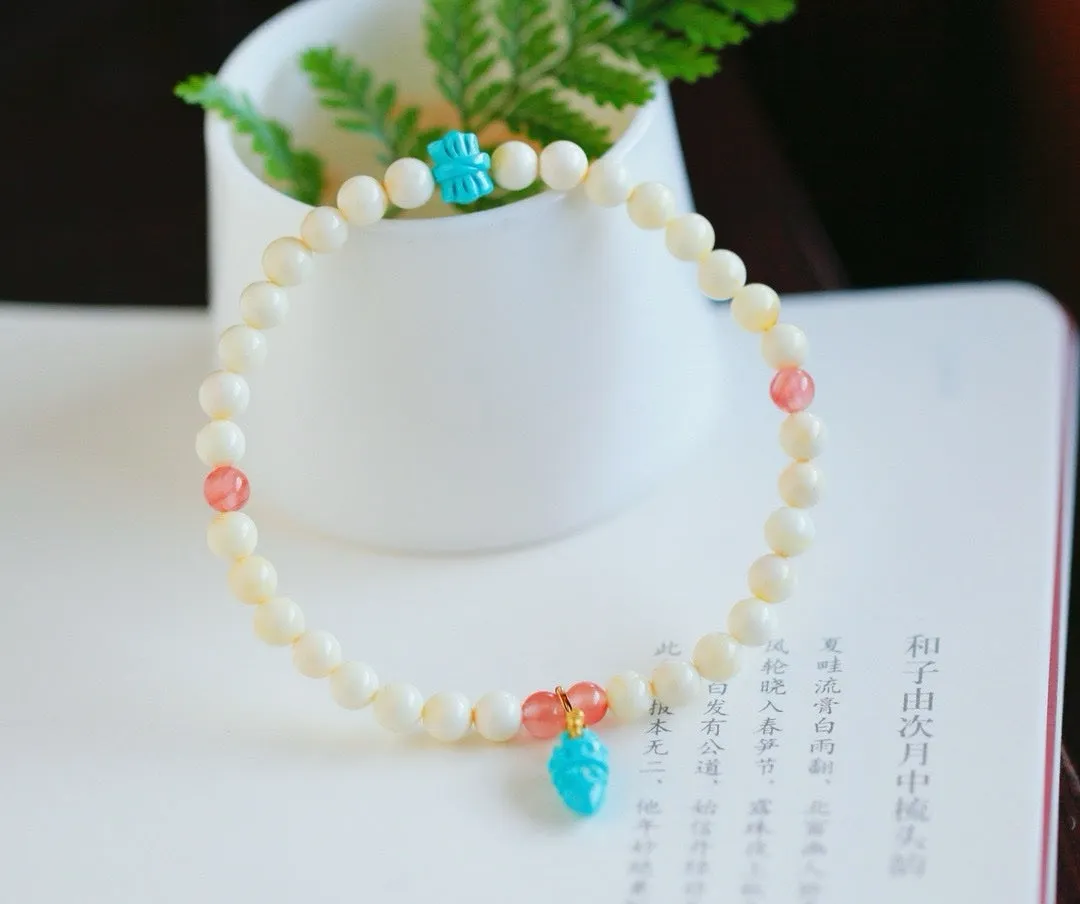 Natural white amber bracelet-ZROLMA(SC2024924001)