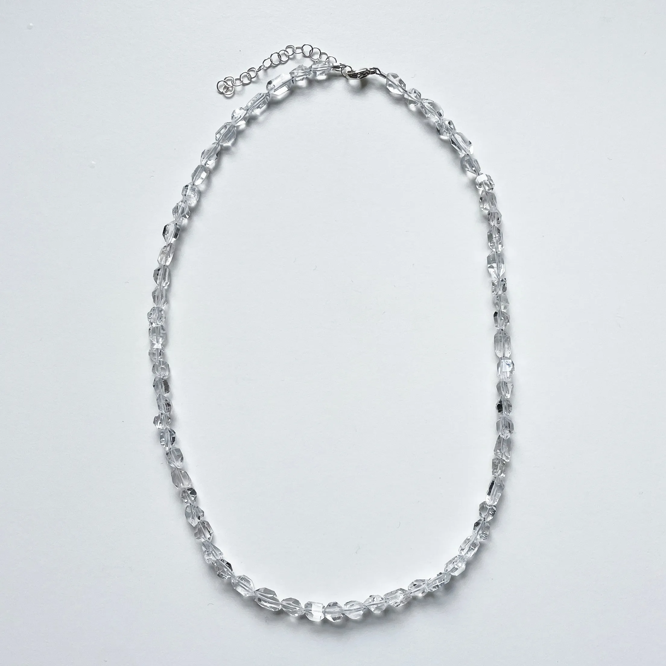 Oval Herkimer Diamond Necklace