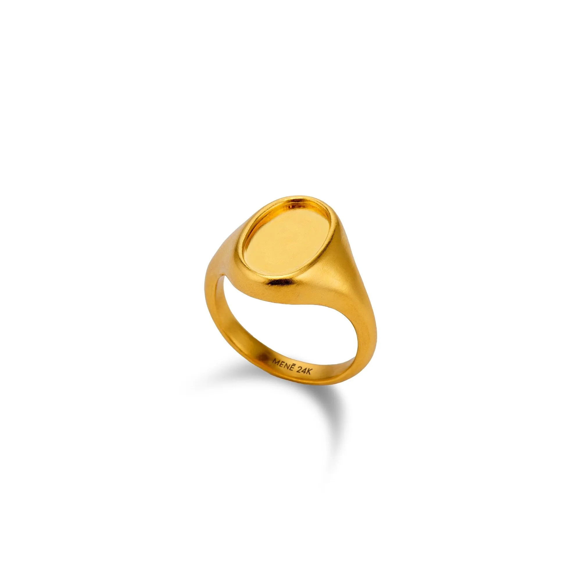 Oval Signet Frame Ring