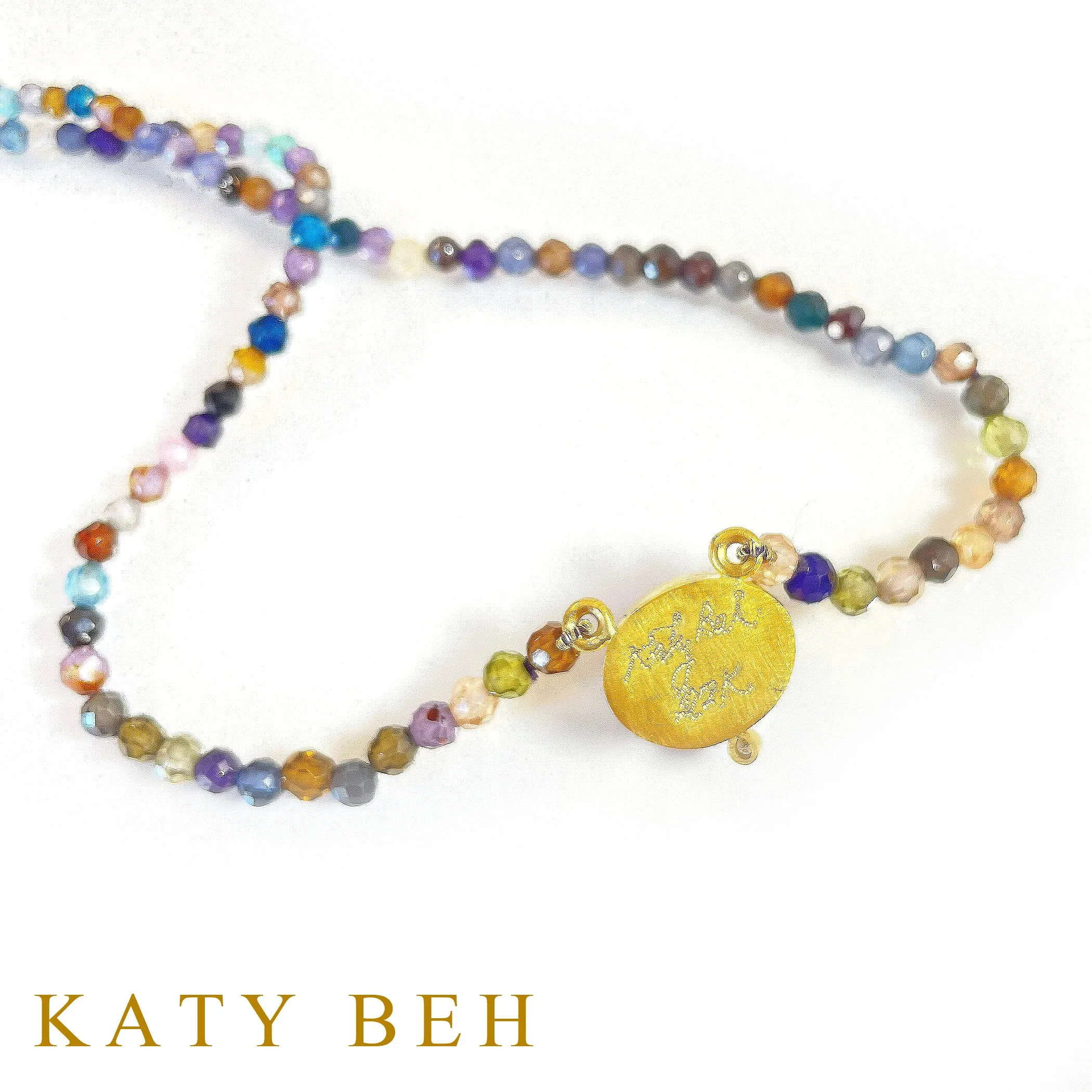 Perrine Amethyst, Diamond and Multi Zircon Necklace