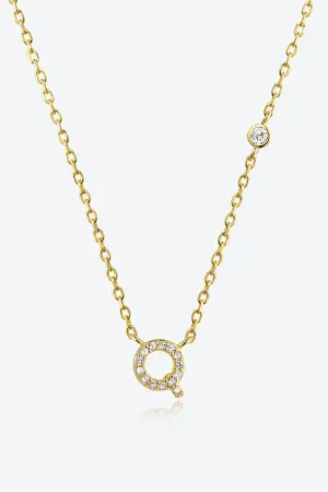 Q To U Zircon 925 Sterling Silver Necklace