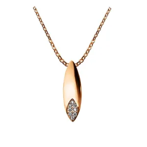 Rose Gold Petal Pendant Necklace