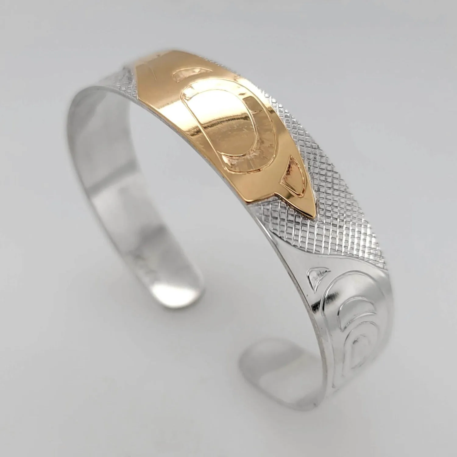 Silver & Gold Raven Bracelet