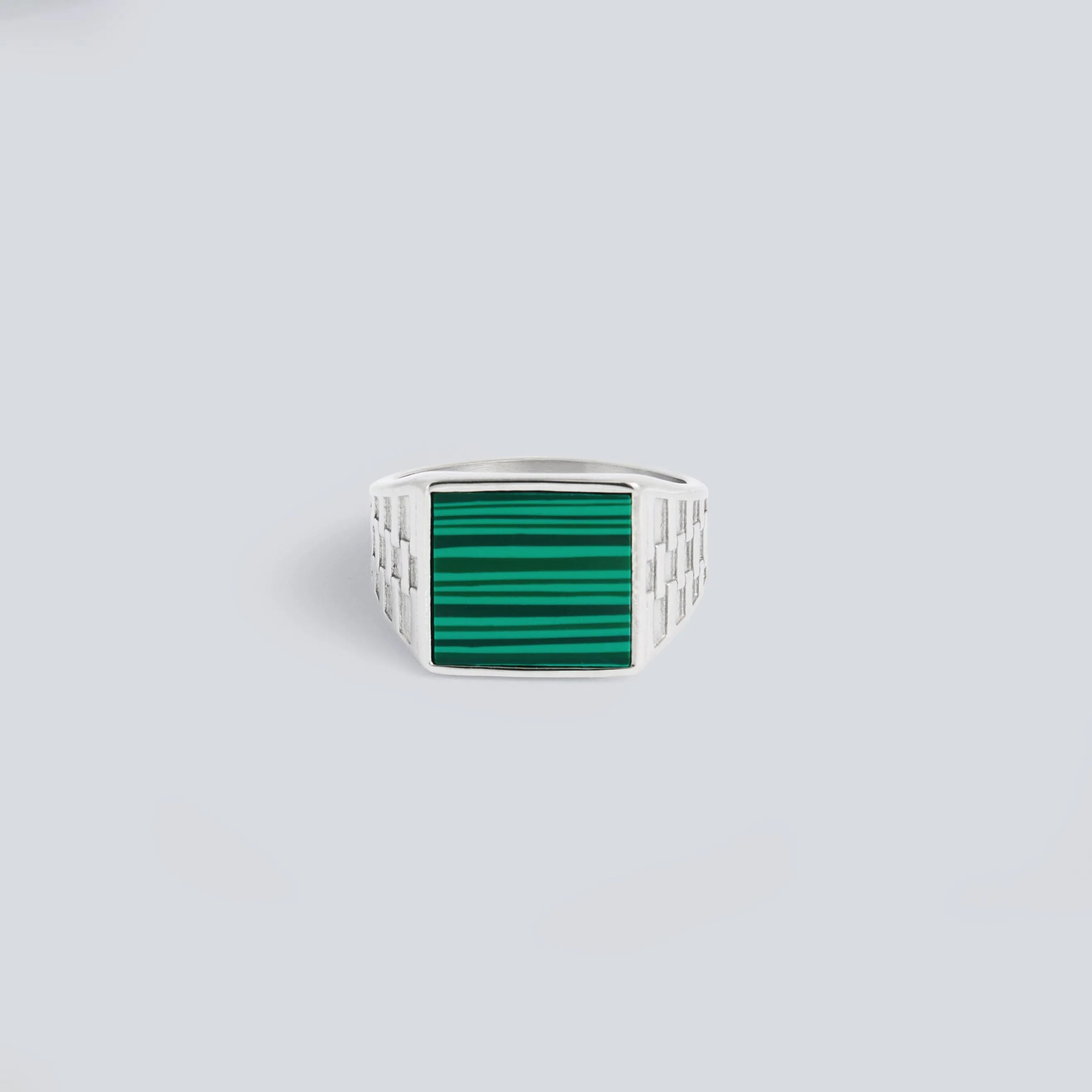 Silver Como Signet Ring