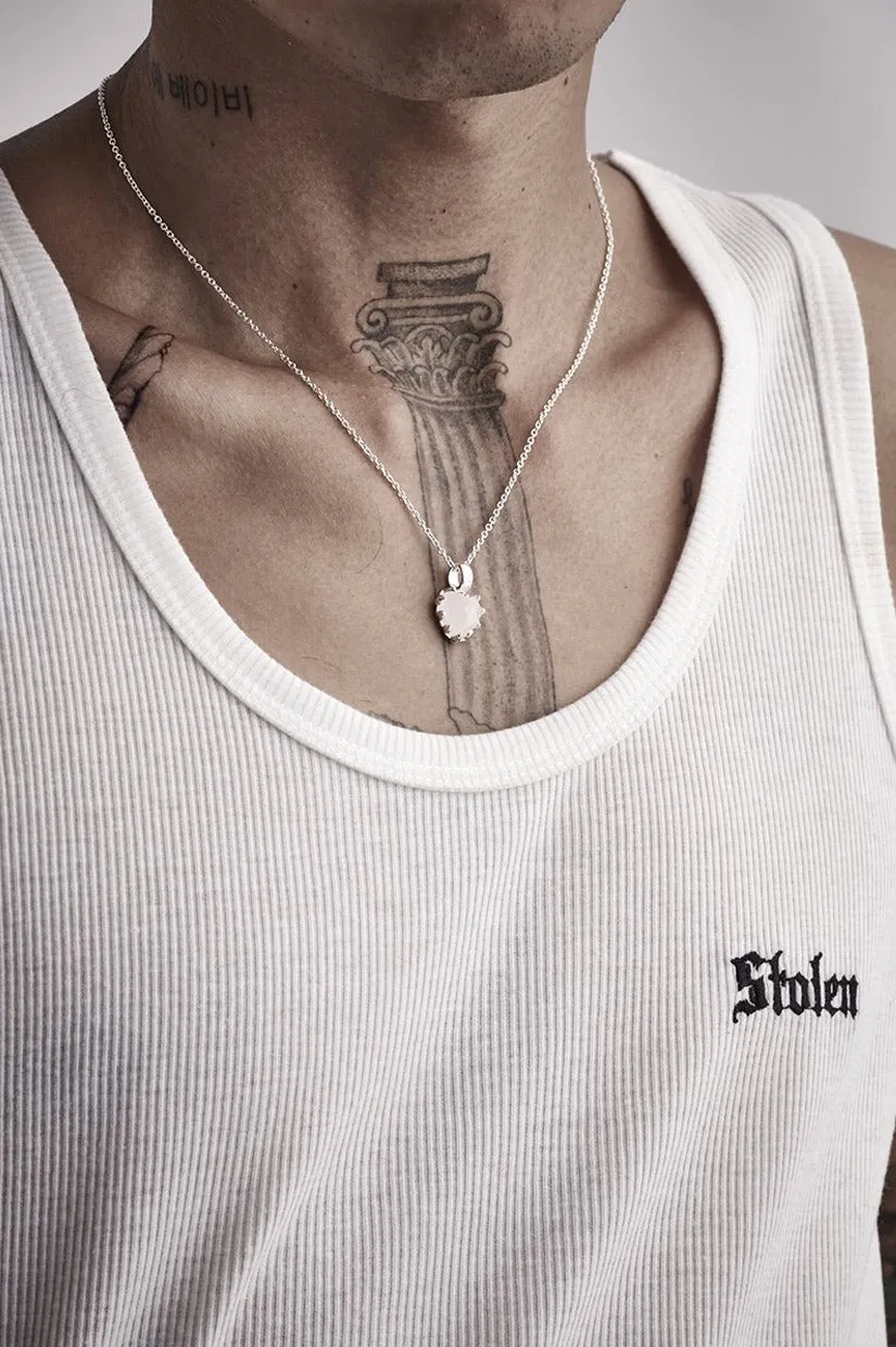 Stolen Girlfriends Club Love Claw Necklace - Rose Quartz