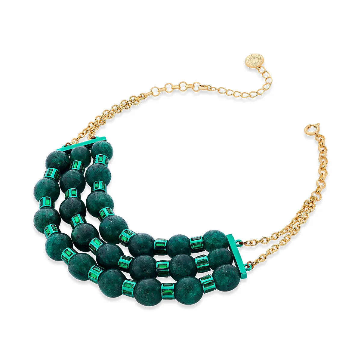 Sultana Green Quartz Choker Necklace