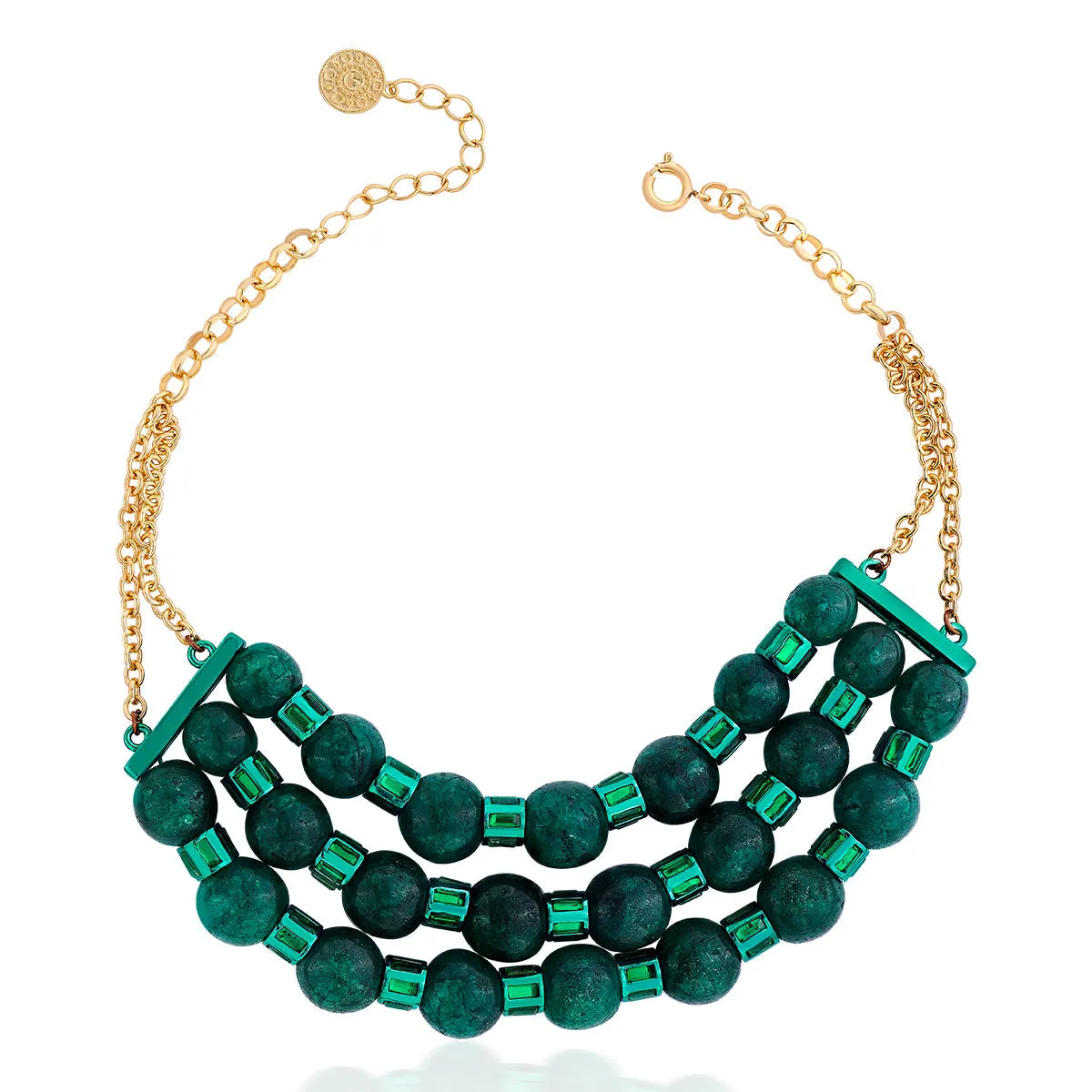 Sultana Green Quartz Choker Necklace