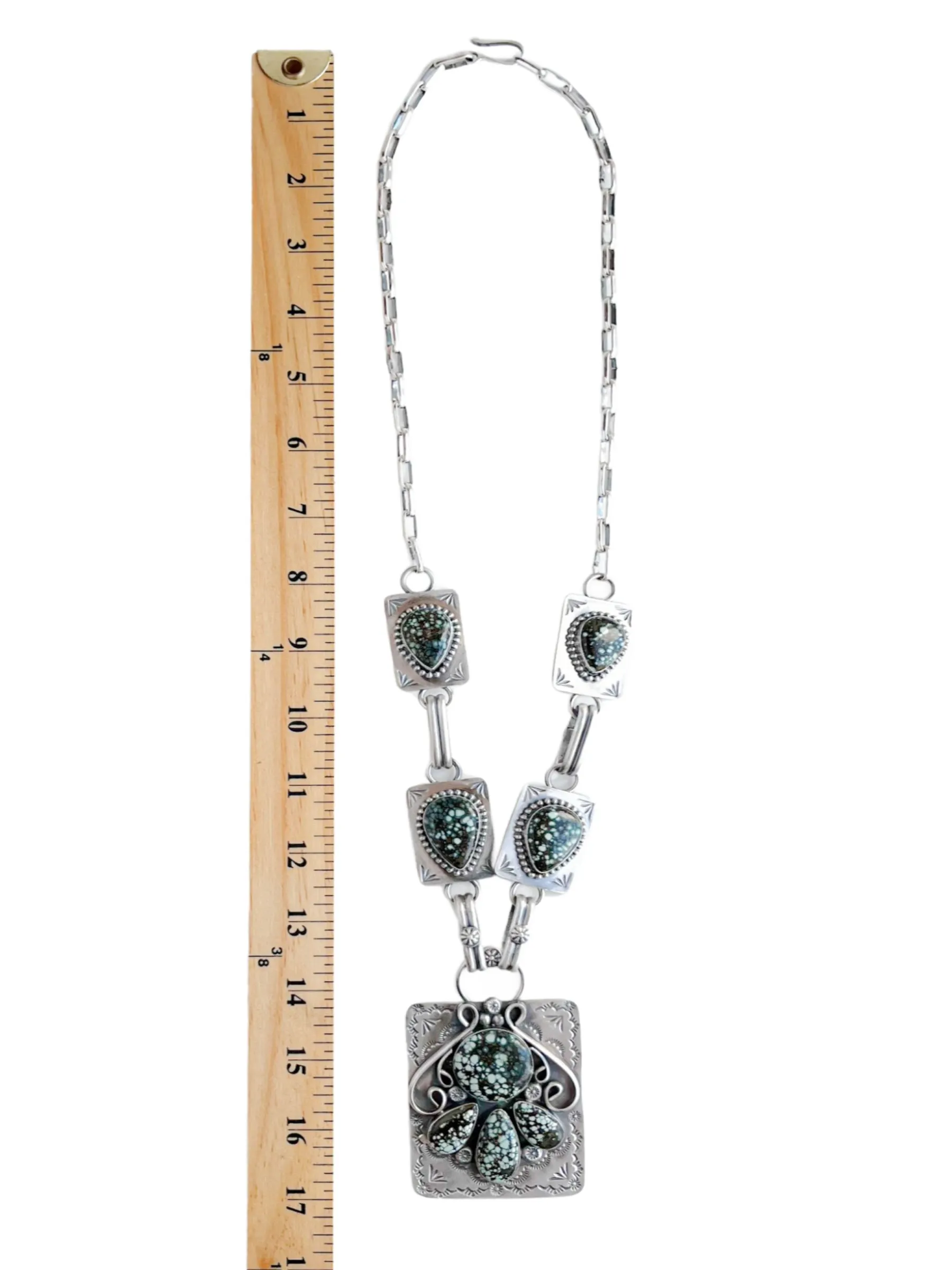 Turquoise Medallion Statement Necklace