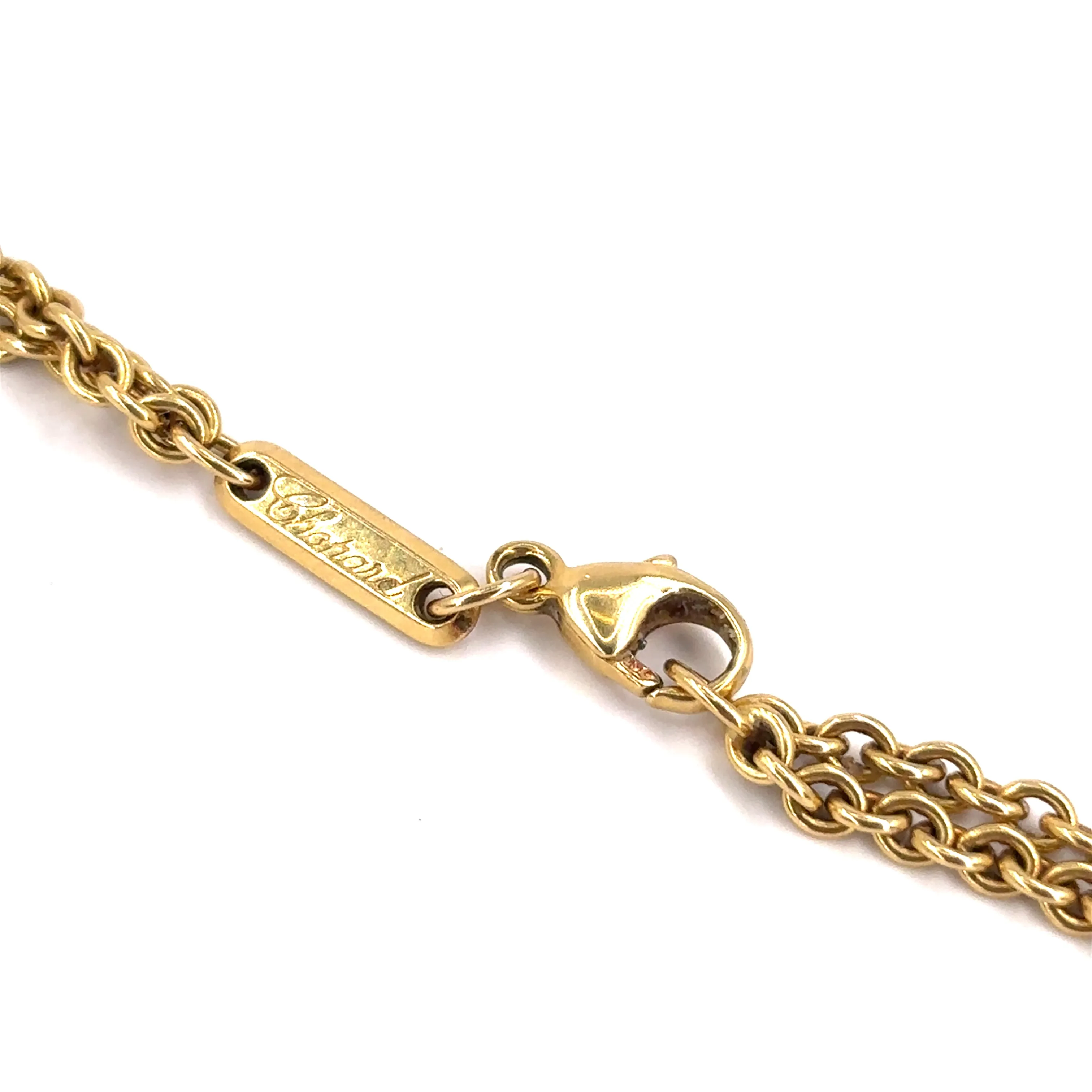 Unisex 18ct Yellow Gold Chopard Double Belcher Chain - 15.3G 20”