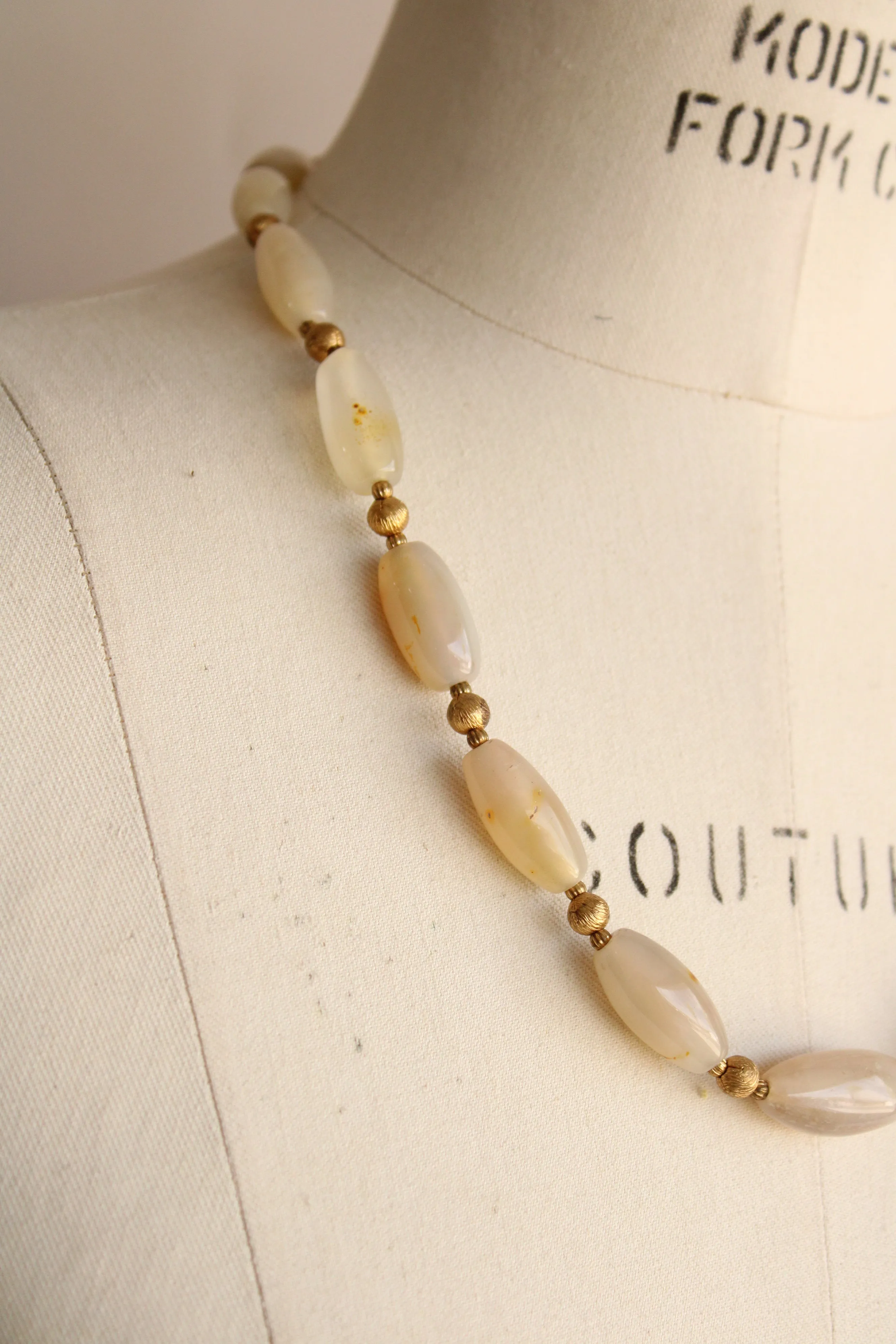 Vintage Stone Bead Necklace