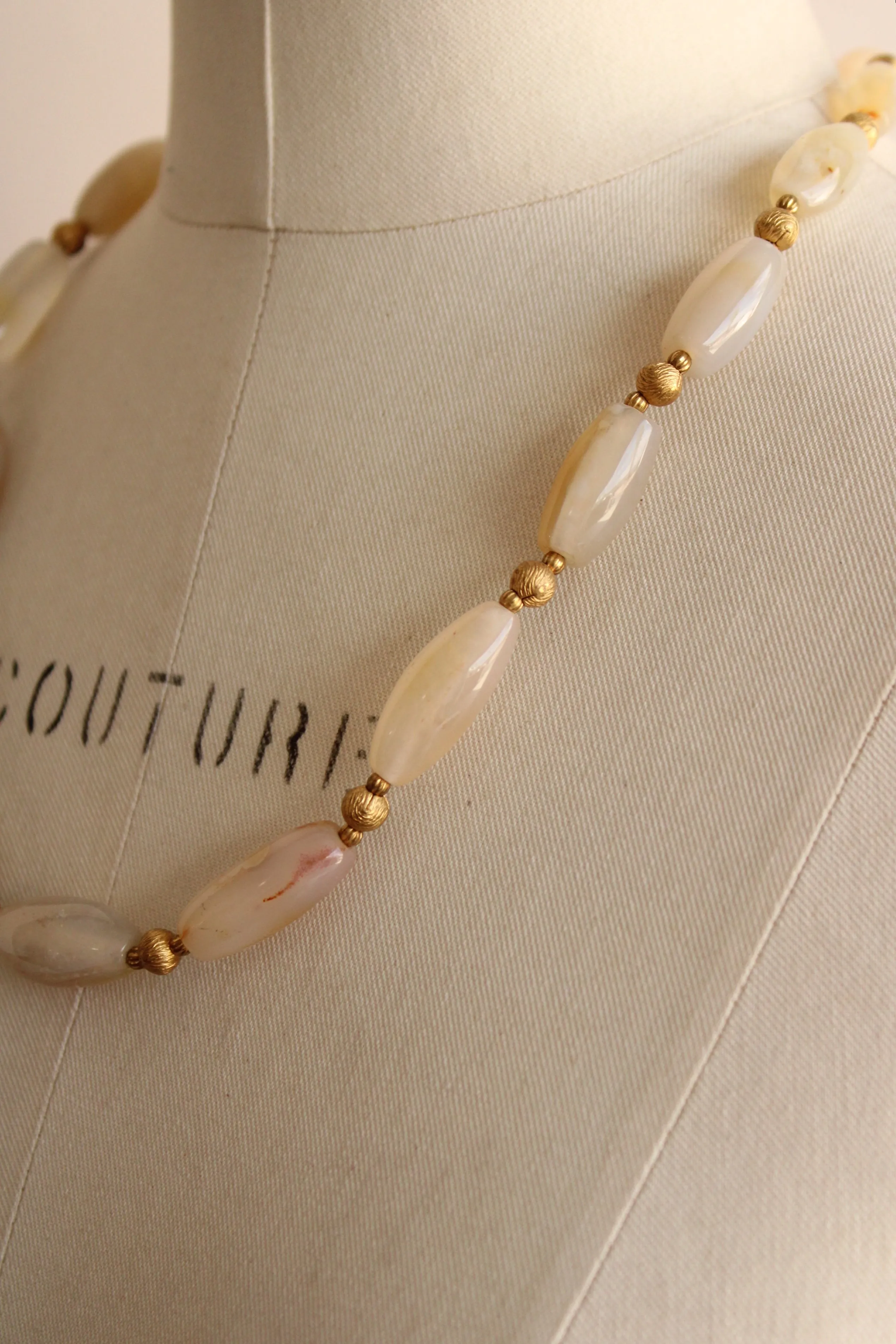 Vintage Stone Bead Necklace