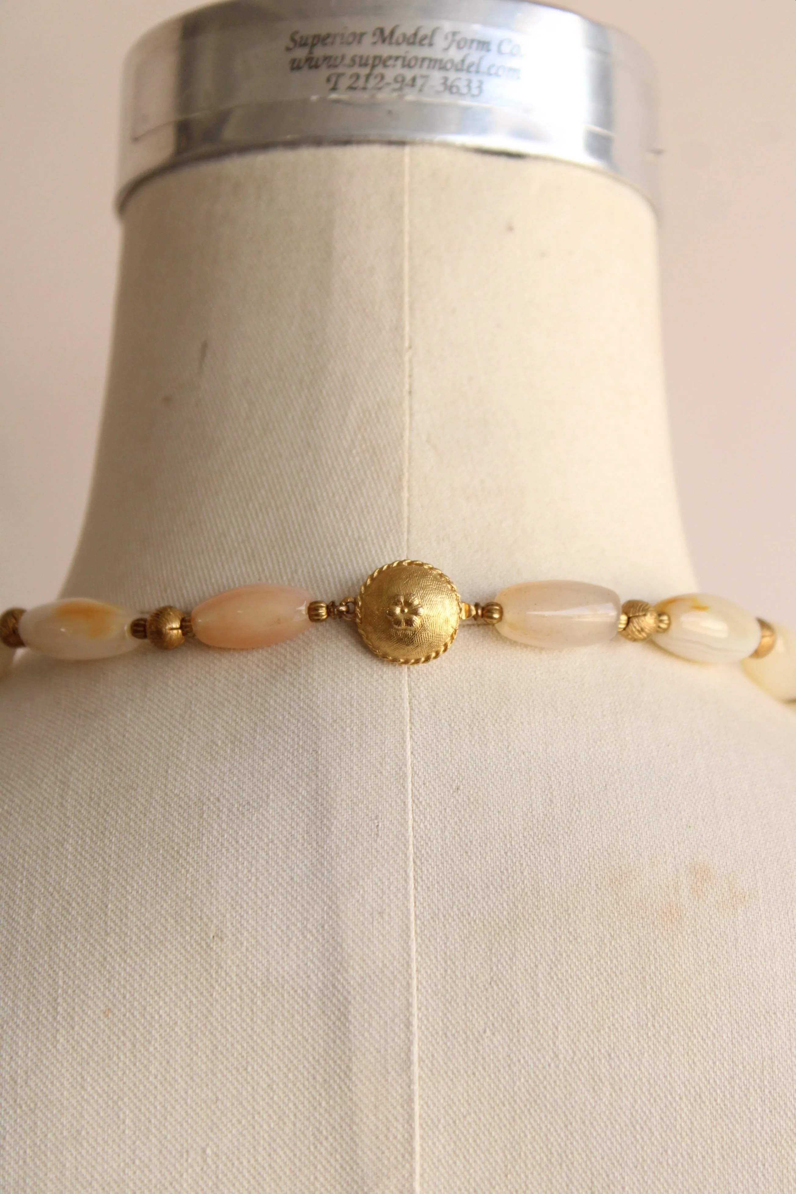 Vintage Stone Bead Necklace