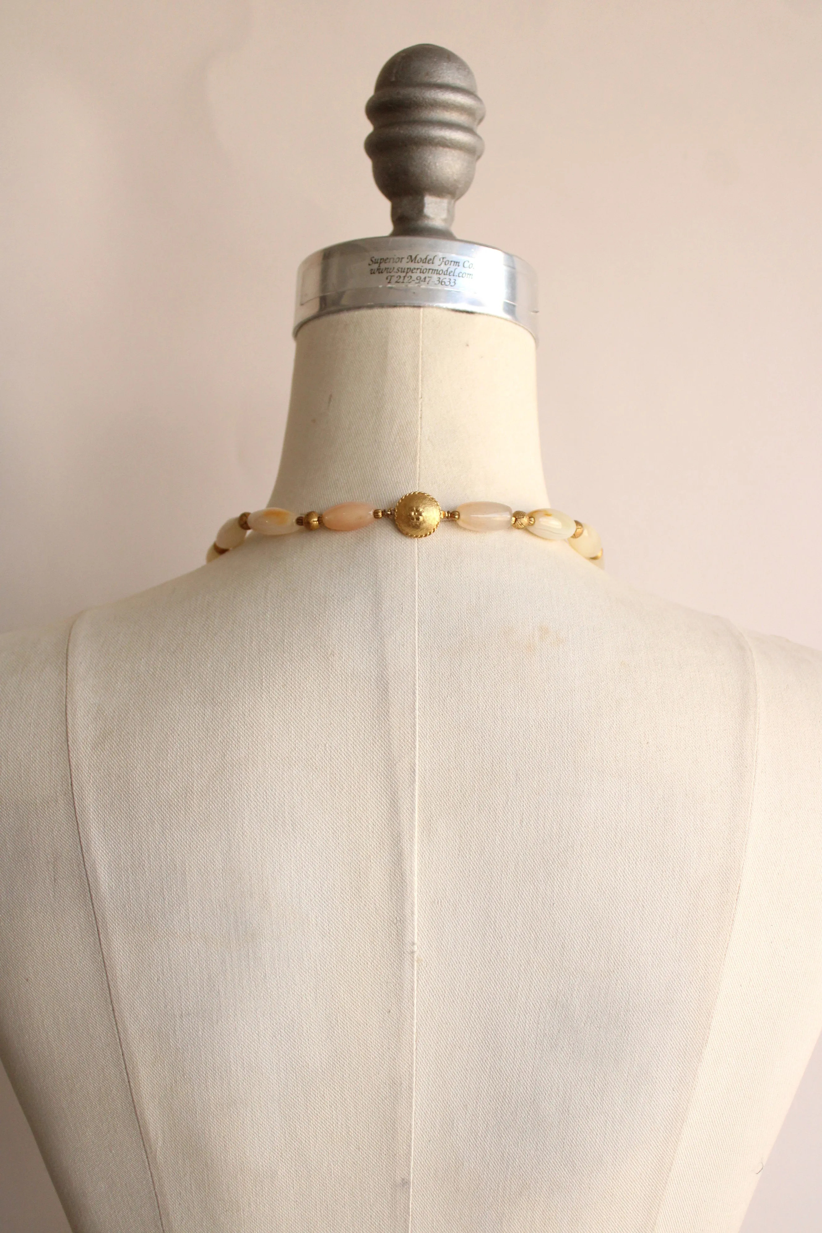 Vintage Stone Bead Necklace