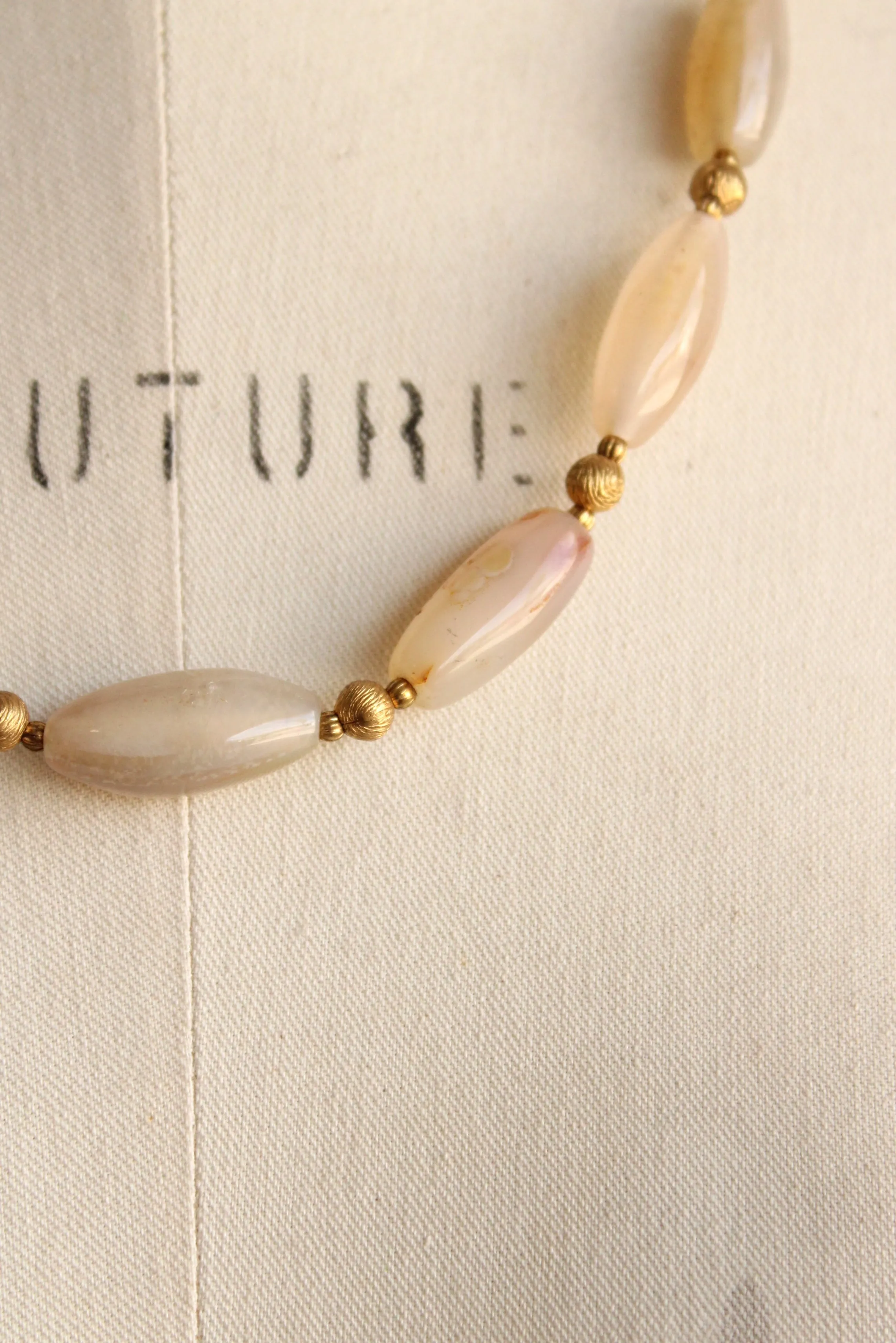 Vintage Stone Bead Necklace