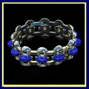 Wolfers Bruxelles Vintage Retro Bracelet Gold Lapis Lazuli luxurious (7427)