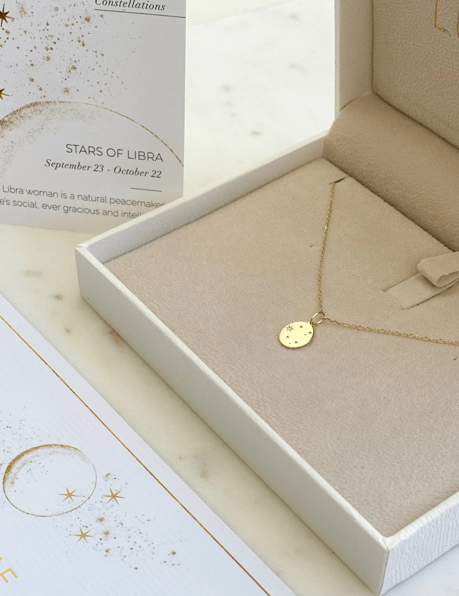 Yellow Gold Stars of Libra